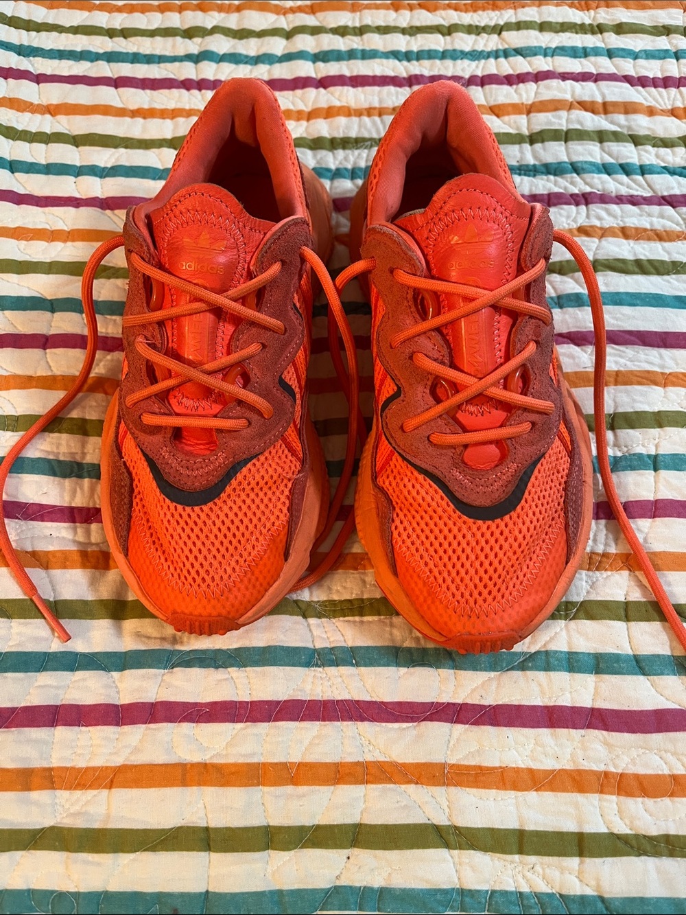 Adidas tangerine orange  Weego girls sneakers